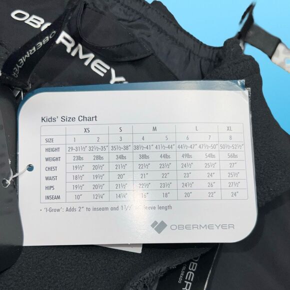 NWT Obermeyer Kids Outer Limits I-Grow Bib Snow Pants Size 1 XS - Picture 4 of 7